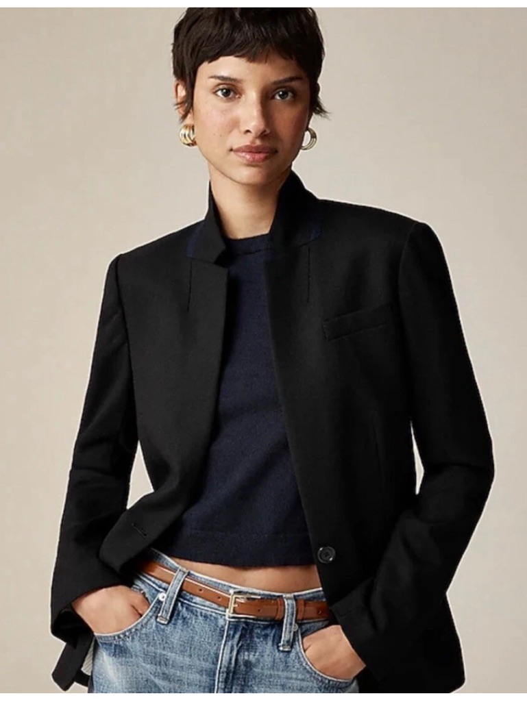 J Crew Regent Blazer Sz 4 Black